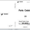 Tadano Rough Terrain Crane GR 500XL 1P3U 1EJ Parts CatalogENJP2011 1