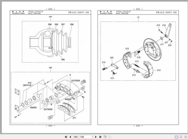 Tadano Rough Terrain Crane GR 600N 1P1 3EJ Parts CatalogENJP2010 2