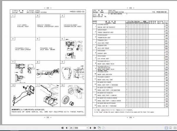 Tadano Rough Terrain Crane GR 750XL 3P2 2EJ Parts CatalogENJP2018 2