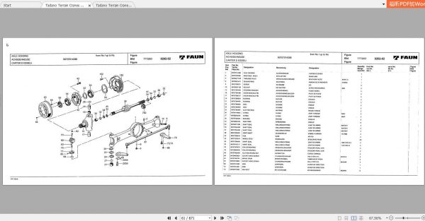 Tadano Terrain Cranes GA 3600N 1 Parts CatalogENJP 3