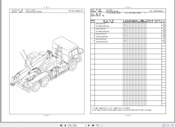 Tadano Truck Crane OC 160M 1P1 3EJ Parts CatalogENJP 2