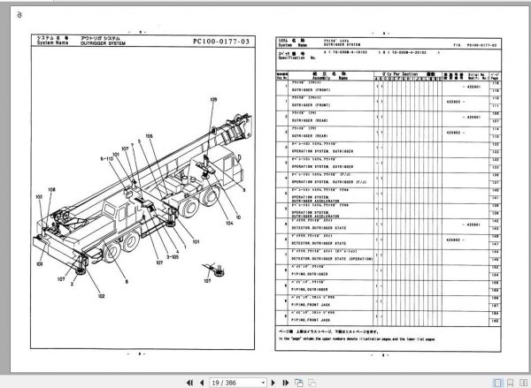 Tadano Truck Crane TG 500M 4P 04 Parts CatalogENJP 2