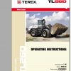 Terex Wheel Loader TL260 Series TL02600135 Parts Catalog Operating Instruction 2