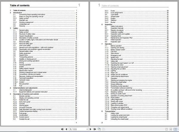 Terex Wheel Loader TL420 TL450 Operating Instruction5780200424 2