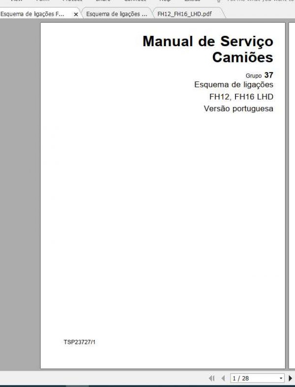 Volvo Truck FH12A Wiring DiagramPo 1