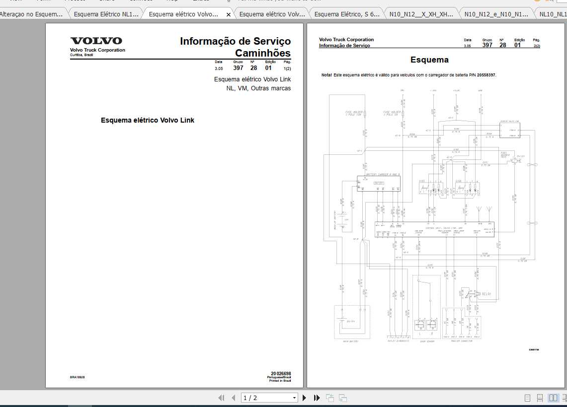 Volvo Truck NL Wiring DiagramPo 1