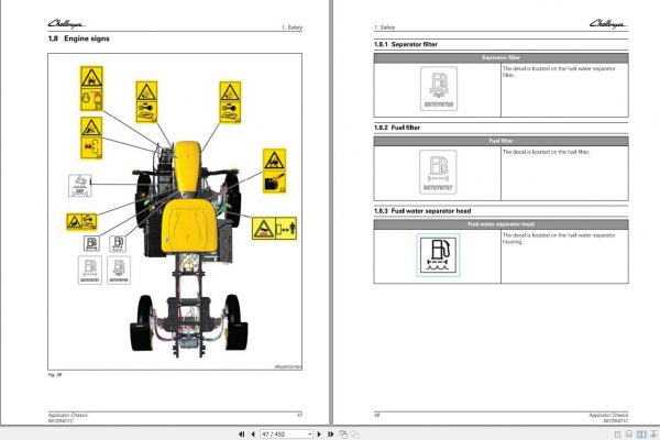 Challenger EU Applicators RG1100C RG1300C RoGator Chassis Tier 3 Operators Manual 3