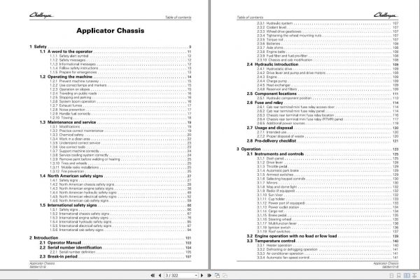 Challenger EU Applicators RG700B RoGator Chassis Operators Manual580941D1B 2