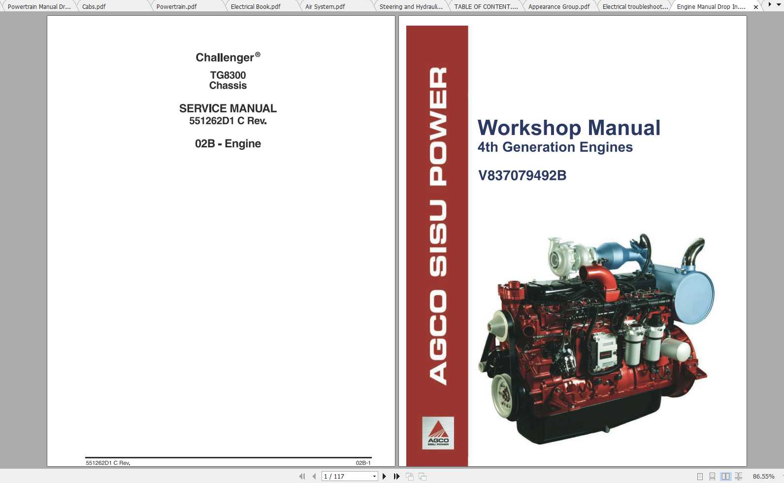 Challenger EU Applicators TerraGator TG8300 Chassis Service Manual551262D1C 2