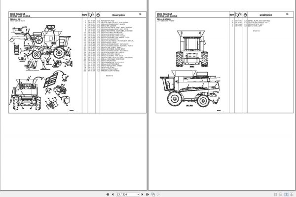 Challenger EU Combine Harvester 670B Repair Time Schedule79033132B 2