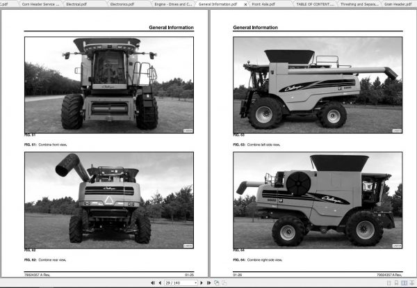 Challenger EU Combine Harvester 680B Service Manual79024357A 2