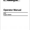 Challenger EU Draper Header 5200 Operators Manual700738227D 1
