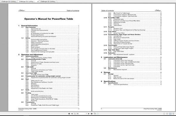 Challenger EU PowerFlow Cutting Table Operators Manuals 2 1