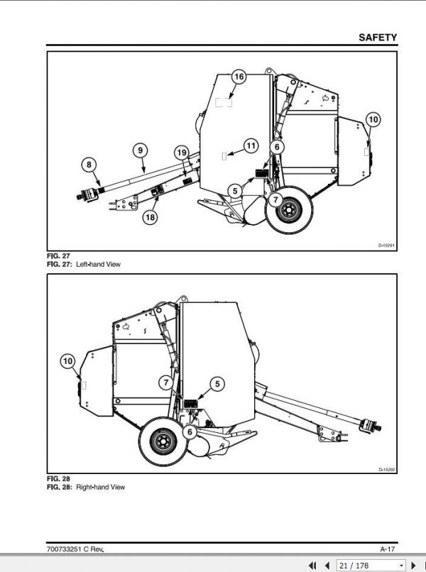 Challenger EU RB452 Round Baler Operator Manual79034303A 3