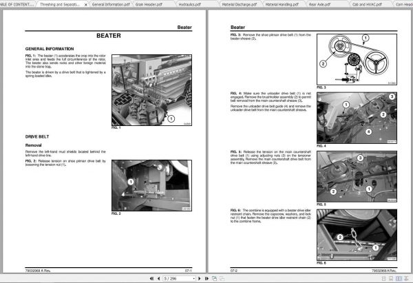 Challenger EU Rotary Combine Harvester 680B Service Manual79032968A 2