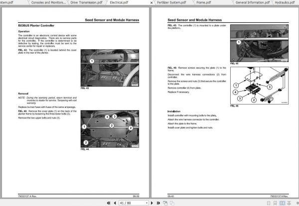 Challenger EU Seeding 8816 8824 Planter Service Manual79033137A 3