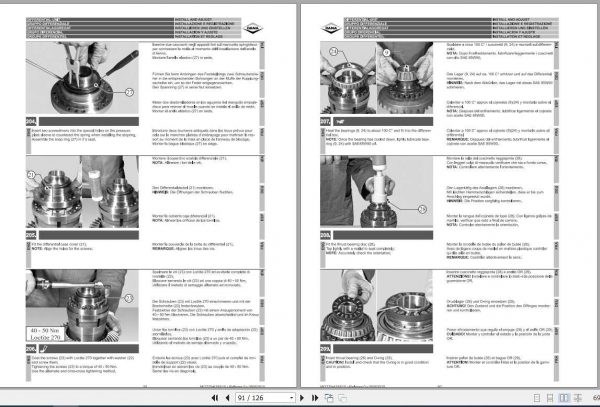 Challenger EU Tractor DANA 770 504 MT645C MT665D Maintenance Repair Manual 3