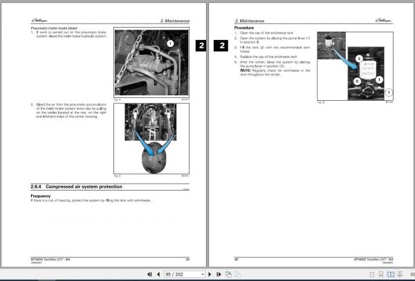 Challenger EU Tractor MT475D MT485D MT495D TechStar CVT Maintenance Manual7060599M1 3