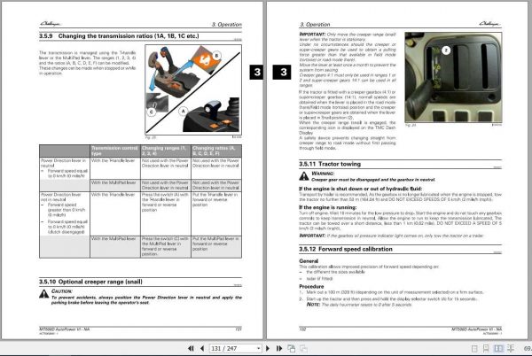Challenger EU Tractor MT515D MT545D AutoPower VI Deluxe Premium Operation ManualACT0000840 3