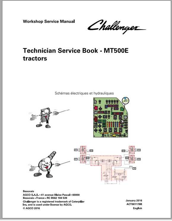 Challenger EU Tractor MT515E MT595E Technician Service BookACT001178B 1