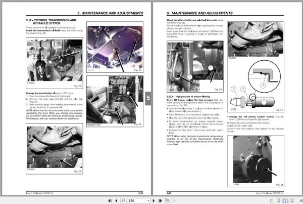 Challenger EU Tractor MT525B MT575B Tier 2 AutoPower IV Operator Instruction Book3378498M1 3