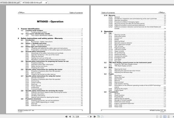 Challenger EU Tractor MT555D MT585D TechStar CVT Deluxe Premium Operation Manual 2