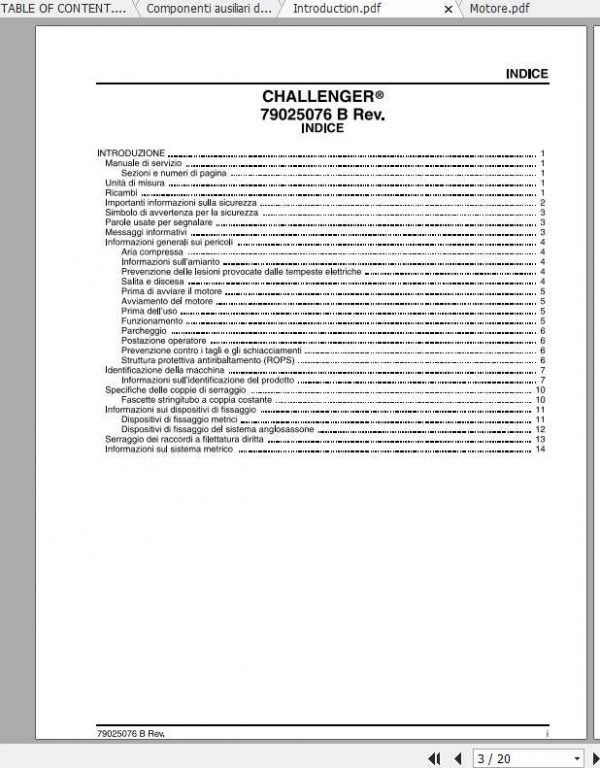 Challenger EU Tractor MT835 MT875B Service Manual79023971CIT 2