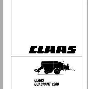 Claas Baler Quadrant 1200 Operators Manual 1