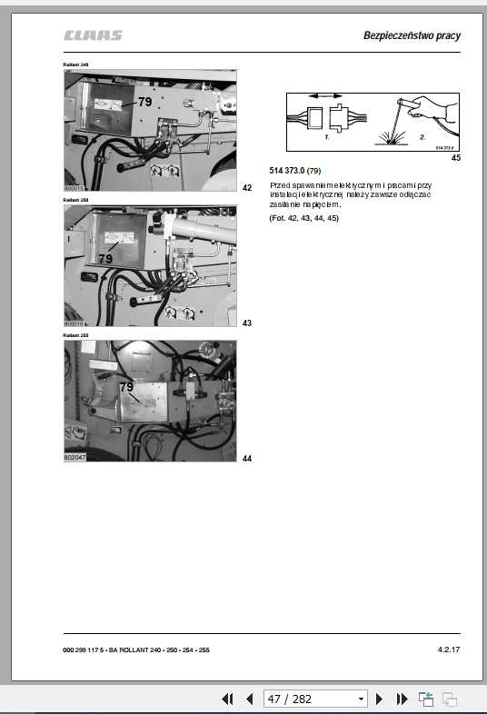 Claas Baler Rollant 240250 Roto Cut254 Roto Cut255 Roto Cut Operators Manual PL 2