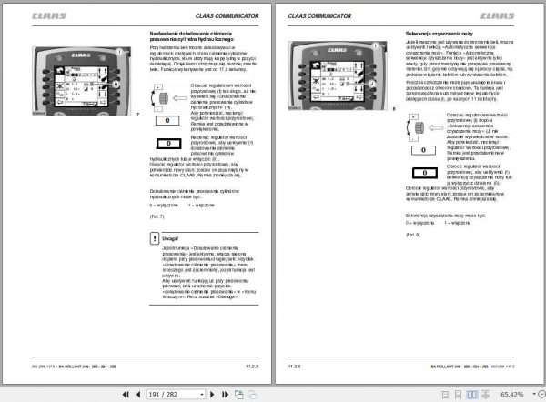 Claas Baler Rollant 240250 Roto Cut254 Roto Cut255 Roto Cut Operators Manual PL 3