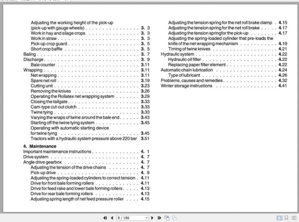 Claas Baler Rollant 46 Roto Cut Operators Manual FR DE EN RU 2