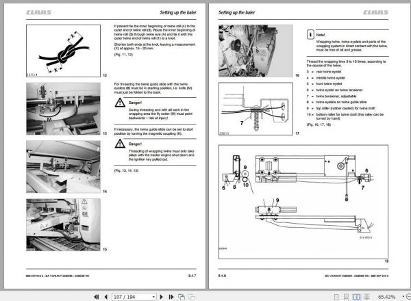 Claas Baler Variant 260 260 Roto Cut 280 280 Roto Cut Operators Manual 3