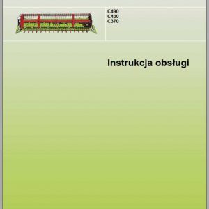 Claas C490 C430 C370 Operators Manual PL 1