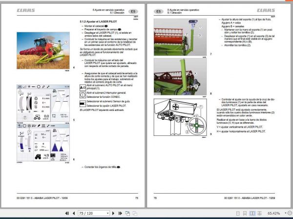 Claas C900 450 V1050 540 C1200 F1200 V1200 V1050 Operators Manual FR DE EN RU 2