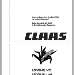 Claas Combines Lexion 480 470 Lexion 460405 Conversion Instructions FR DE EN RU 1