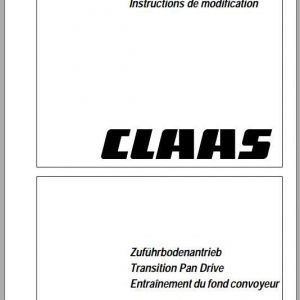 Claas Combines Lexion 480 Conversion Instructions 1