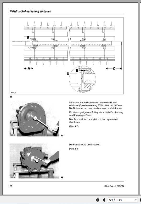Claas Combines Lexion 480 Lexion 460 405 Conversion Instructions 2
