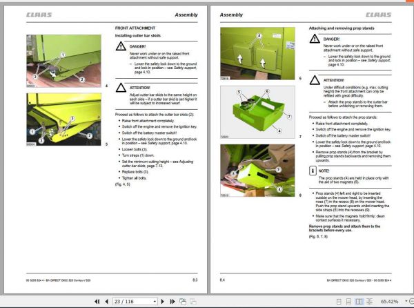 Claas Direct Disc 520 Contour Direct Disc 520 Operators Manual 2