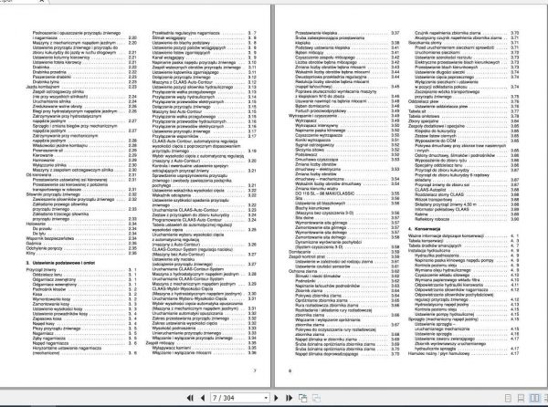 Claas Dominator 118 SL Maxi 78 Claasic Operators Manual PL 2