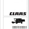 Claas Dominator 208 Mega III Dominator 204 Mega III Operators Manual PL 1