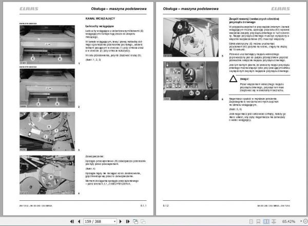 Claas Dominator 208 Mega III Dominator 204 Mega III Operators Manual PL 3