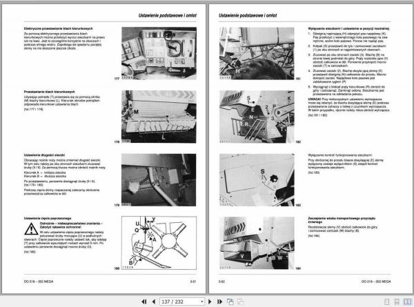 Claas Dominator 218 Mega 202 Mega Operators Manual PL 3