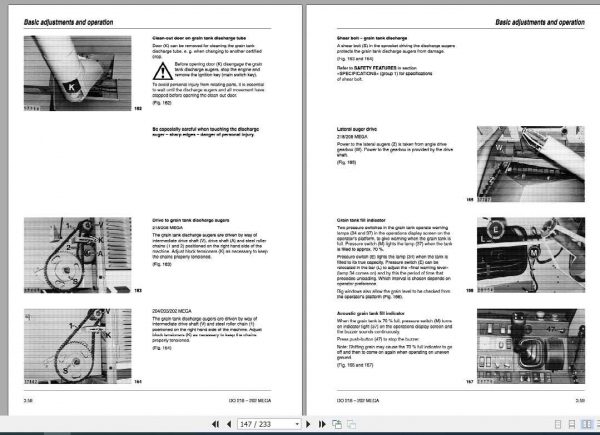 Claas Dominator 218 Mega II 202 Mega II Operators Manual 3