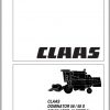 Claas Dominator 58 58 S Dominator 48 Spezial Operators Manual 1