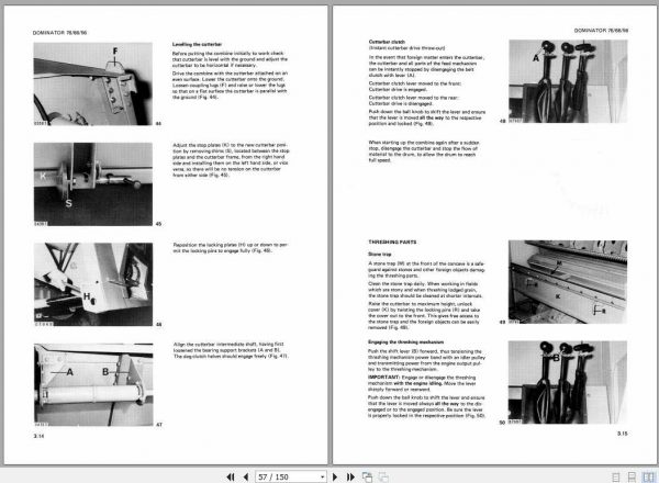 Claas Dominator 76 56 Operators Manual 3