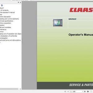 Claas Easy GPS PILOT Operators Manual 1