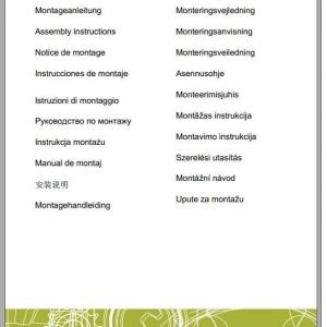 Claas Forage Harvesters Volto 800 Assembly Instruction FR DE EN RU 1