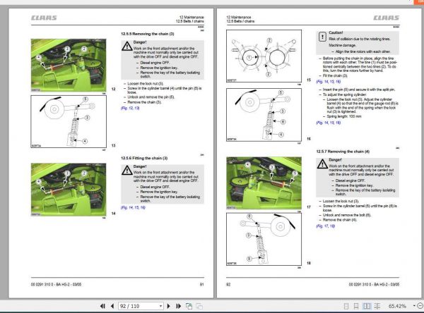 Claas HS 2 Wood Cutter Operators Manual 3
