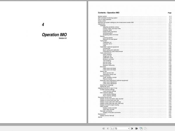 Claas IMO Operators Manual 1