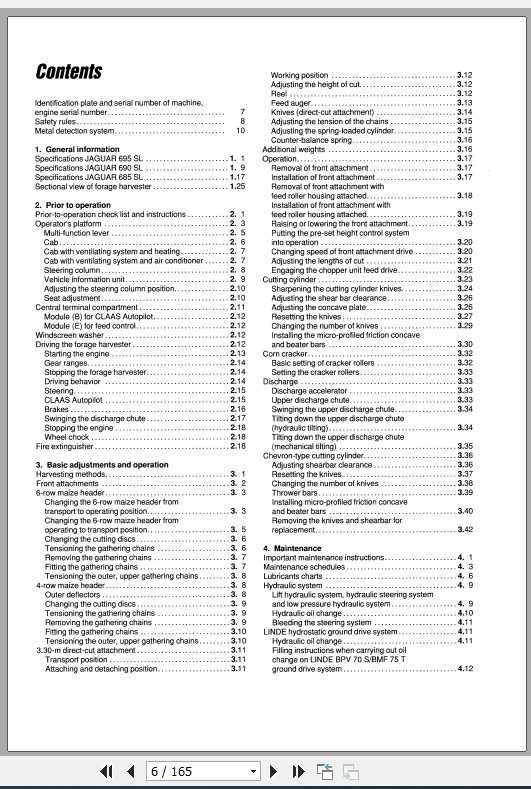 Claas Jaguar 695 SL 690 SL 685 SL Operators Manual 2